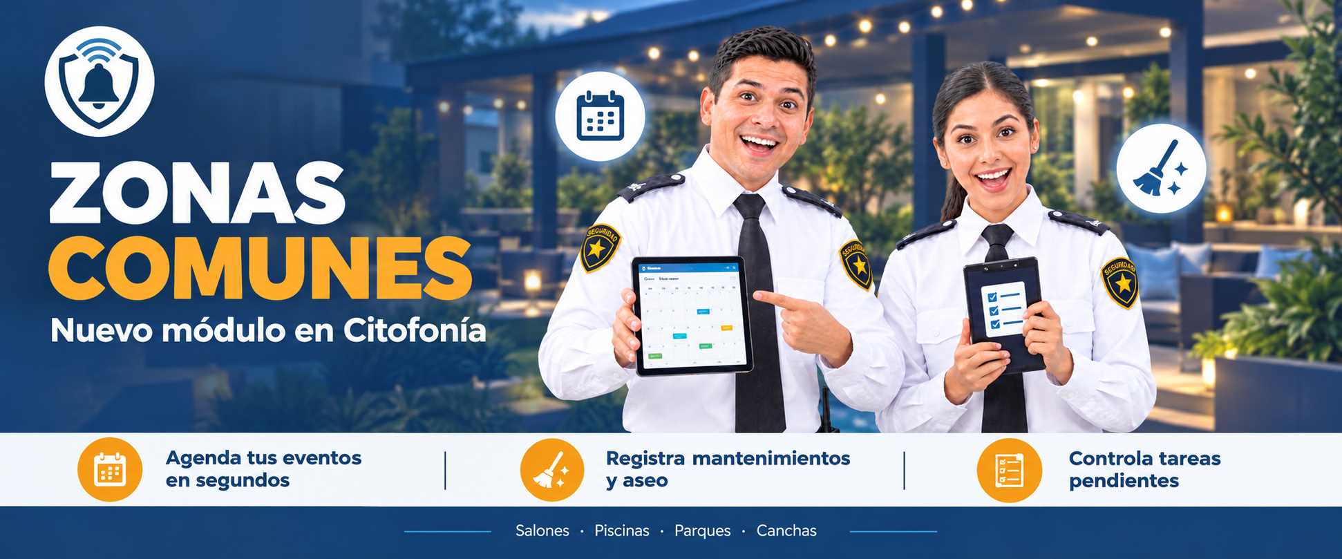 Nuevo módulo: Zonas Comunes con Calendario Interactivo